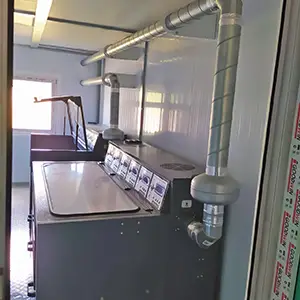 Фото оснащения аккумуляторной мастерской шкафами серии Светоч