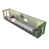 Мобильная аккумуляторная мастерская на базе 1-го кузов-контейнера АМ-1К(12)-16(002)