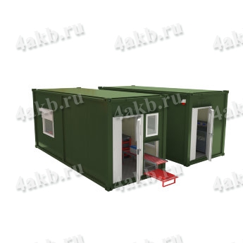 Мобильная аккумуляторная мастерская на базе 2-х кузов-контейнеров АМ-2К(6)-20(002)