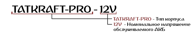 Расшифровка зарядного устройства серии Tatkraft-Pro